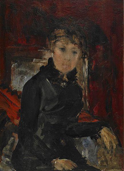 Ernst Josephson Woman dressed in black